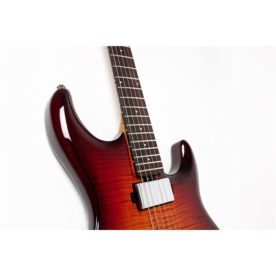 Music Man Luke 4 HH Maple Top Afterburn