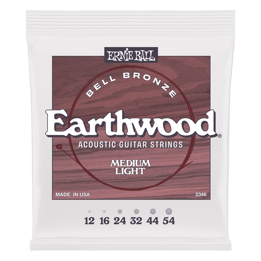 Ernie Ball 2346 Earthwood Bell Bronze Acoustic Medium Light 12-54