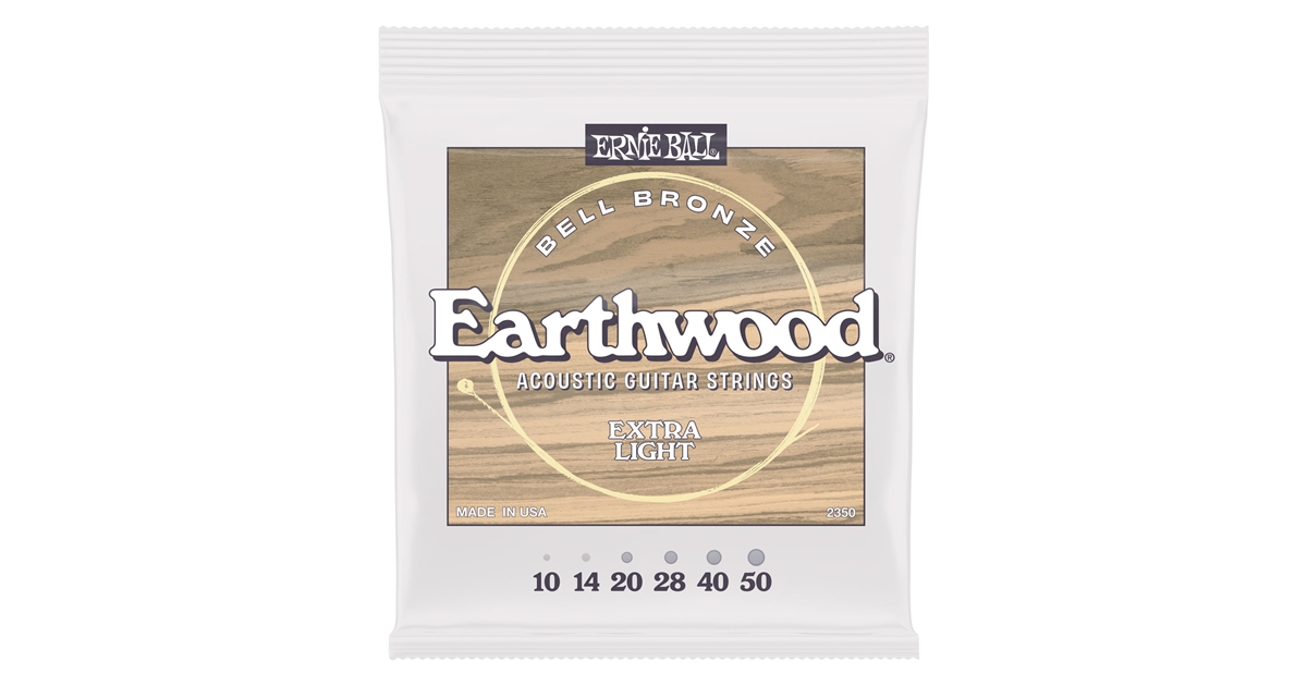 Ernie Ball 2350 Earthwood Bell Bronze Acoustic Extra Light 10-50