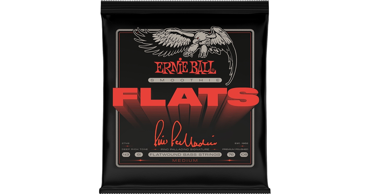 Ernie Ball 2749 Pino Palladino Smoothie Flats Medium 43-108