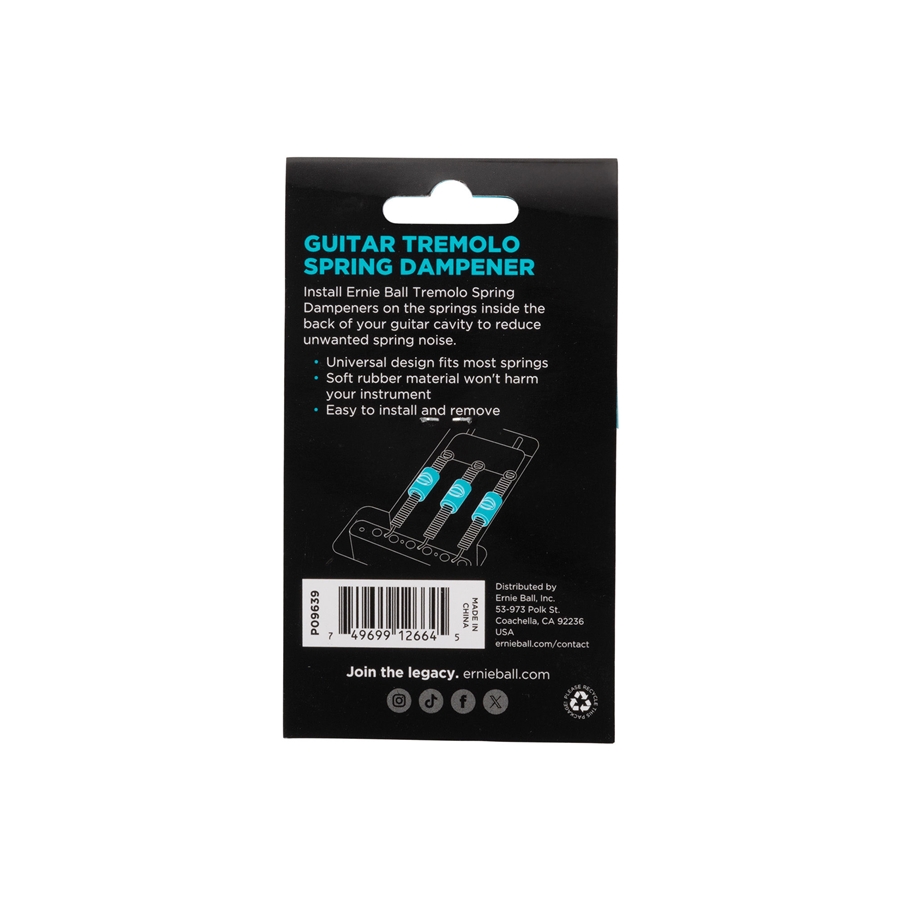 Ernie Ball 9639 String Dampener Guitar Tremolo