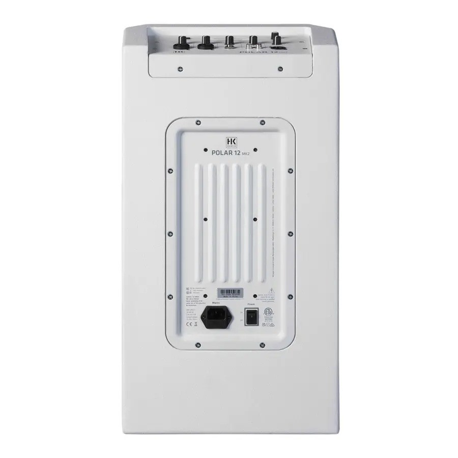 HK Audio Polar 12 MkII White (B-Stock) - Sistema Attivo a Colonna 2000W Bianco con Mixer e Bluetooth