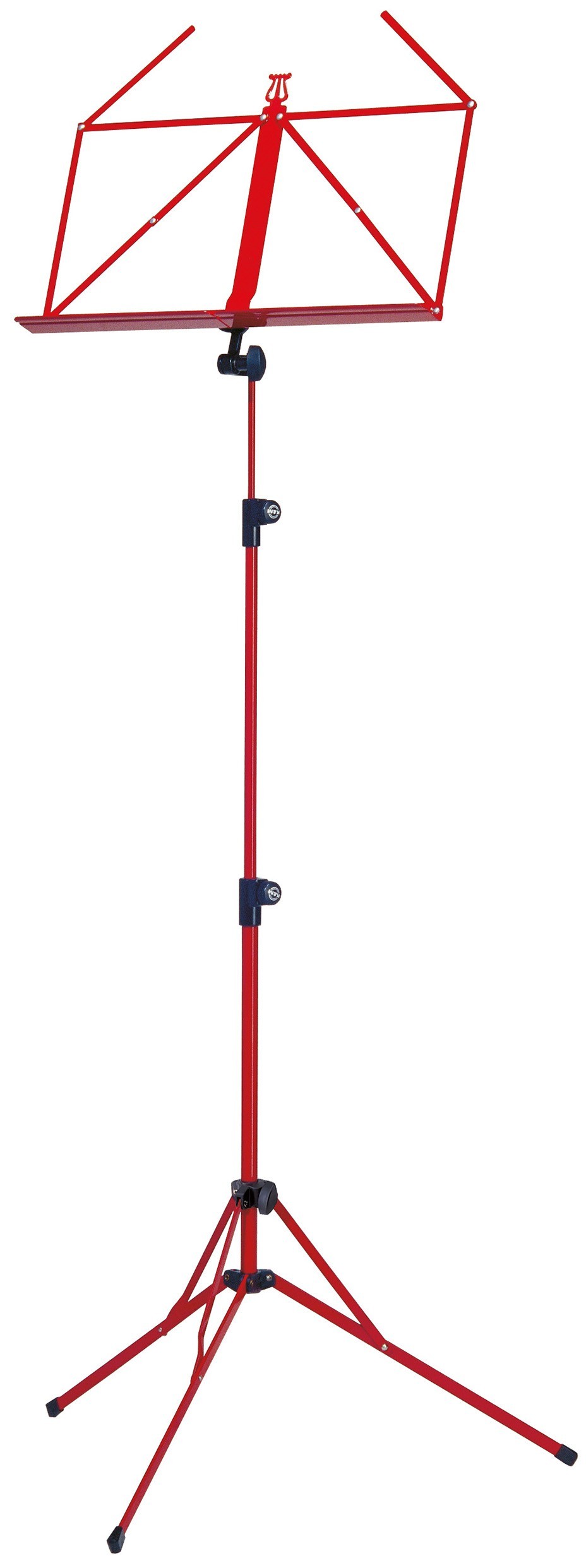 K&M Leggio Pieghevole Rosso - Supporto per Spartiti Regolabile