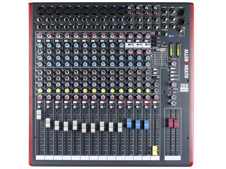 ALLEN & HEATH ZED-16FX - Mixer Passivo Analogico 16 Canali con Effetti e USB