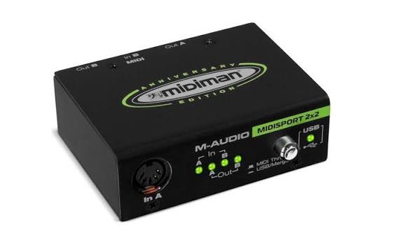 M-Audio MIDISPORT 2x2 Anniversary Edition - Interfaccia MIDI USB 2 In/2 Out Usata