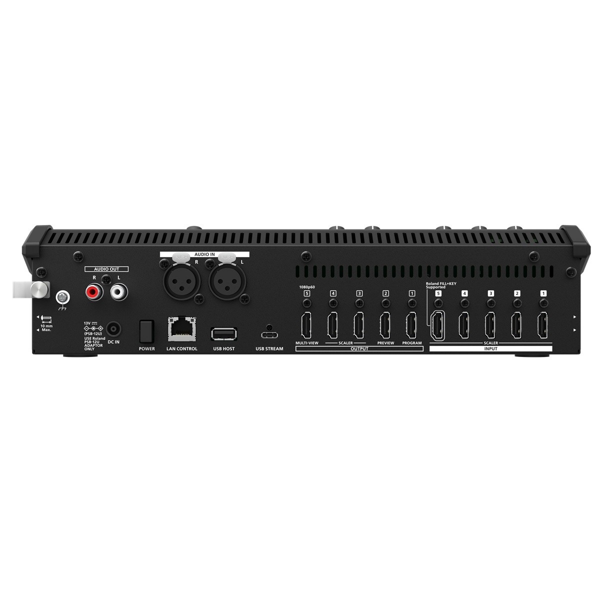 ROLAND V-1-4K - Mixer Video 4K-60P HDR HDMI 5-In 5-Out con Streaming USB e Funzione ROI