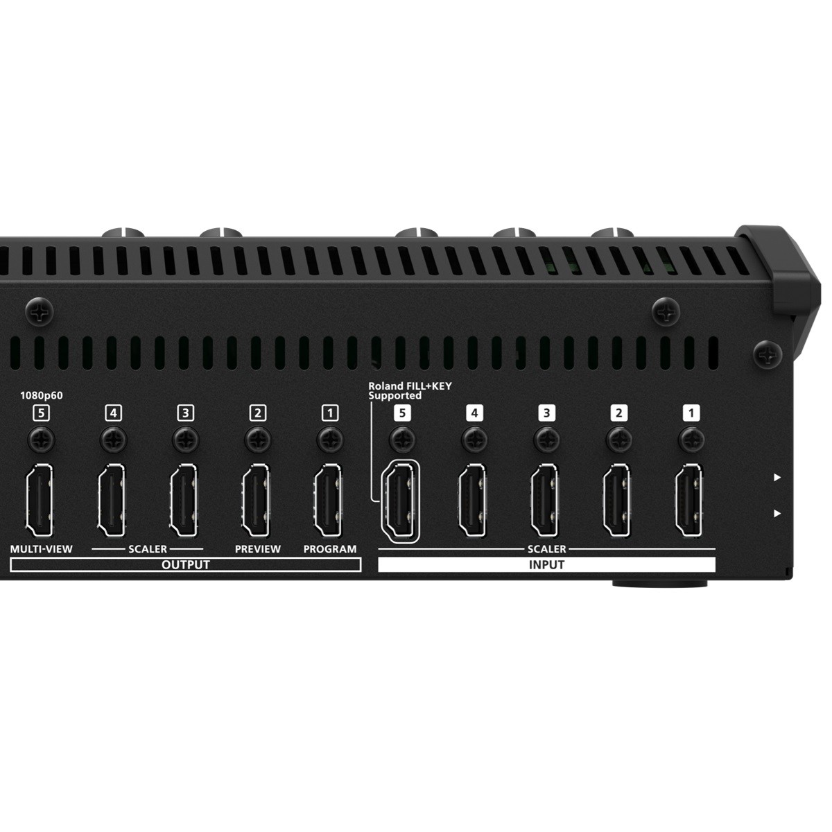 ROLAND V-1-4K - Mixer Video 4K-60P HDR HDMI 5-In 5-Out con Streaming USB e Funzione ROI