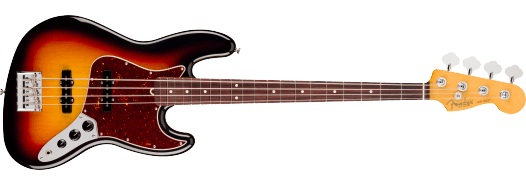 FENDER American Professional Jazz Bass® Rosewood Fingerboard - 3-Color Sunburst con Custodia Rigida