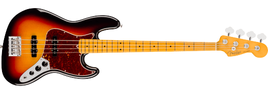 FENDER American Professional Jazz Bass® Maple Fingerboard - 3-Color Sunburst con Custodia Rigida