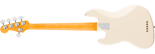 FENDER American Professional Jazz Bass® V Rosewood Fingerboard - Olympic White con Custodia Rigida