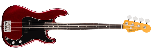 FENDER American Professional Precision Bass® Rosewood Fingerboard - Oxblood con Custodia Rigida