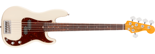 FENDER AMERICAN PROFESSIONAL - Precision Bass V Rosewood Fingerboard Olympic White