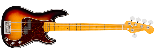 FENDER AMERICAN PROFESSIONAL - Precision Bass V Maple Fingerboard 3-Color Sunburst