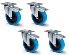 FBT KBW-1004S - Kit 4 Ruote Piroettanti con Freno per Subwoofer Serie Mitus
