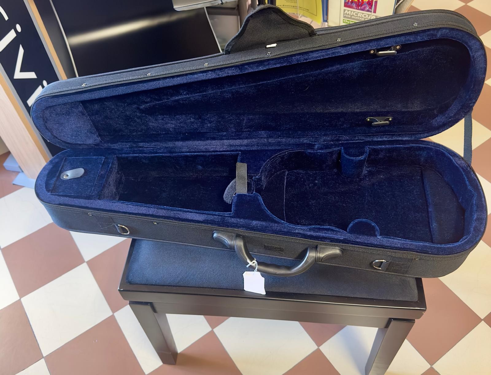 DAM - CSV02BLB44 Custodia Sagomata per Violino 4/4 Bicolore Blu e Nera