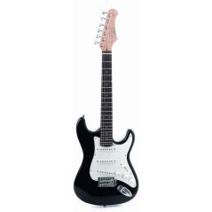 Eko S-100 3/4 Black - chitarra elettrica nera misura ridotta