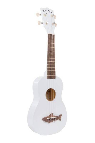 Kala Makala MK-SS/WHT - UKULELE SOPRANO SHARK GREAT WHITE - con borsa