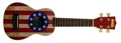 Kala Makala Ukulele Soprano Ukadelic MK-SUSA grafica USA Flag