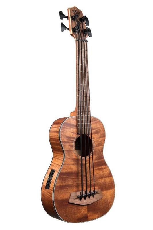 Kala UBASS-EM-FS - Ukulele EXOTIC MAHOGANY ELETTRIFICATO - con borsa