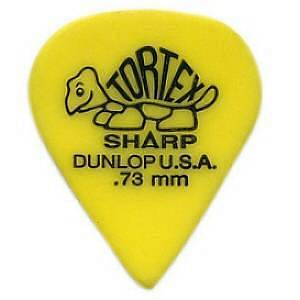 Dunlop 412P Tortex Sharp Yellow .73