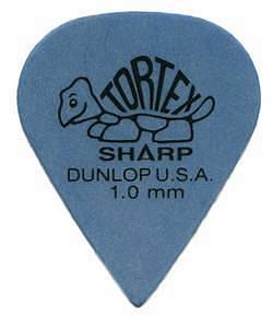 Dunlop 412P Tortex Sharp Blue 1.0 confezione 12 plettri