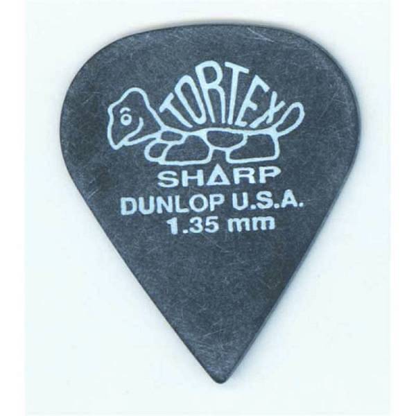 Dunlop 412P Tortex Sharp Black 1.35