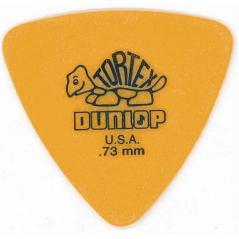 Dunlop 431P Tortex Triangle Yellow .73 - confezione 6 plettri