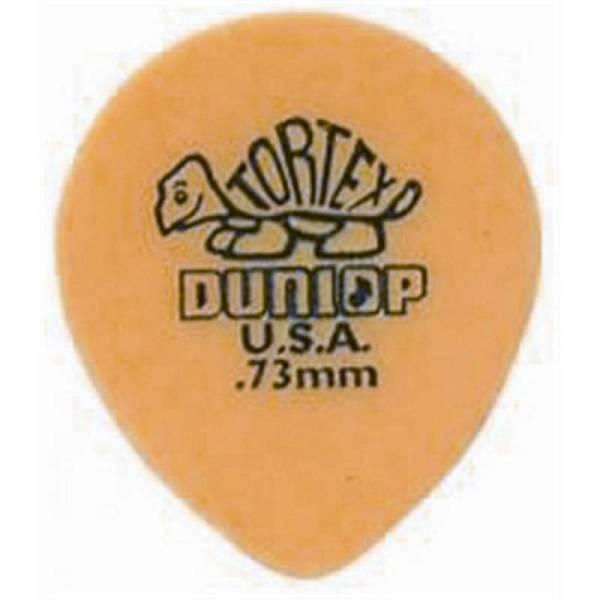 Dunlop 413R Tortex Tear Drop Yellow .73