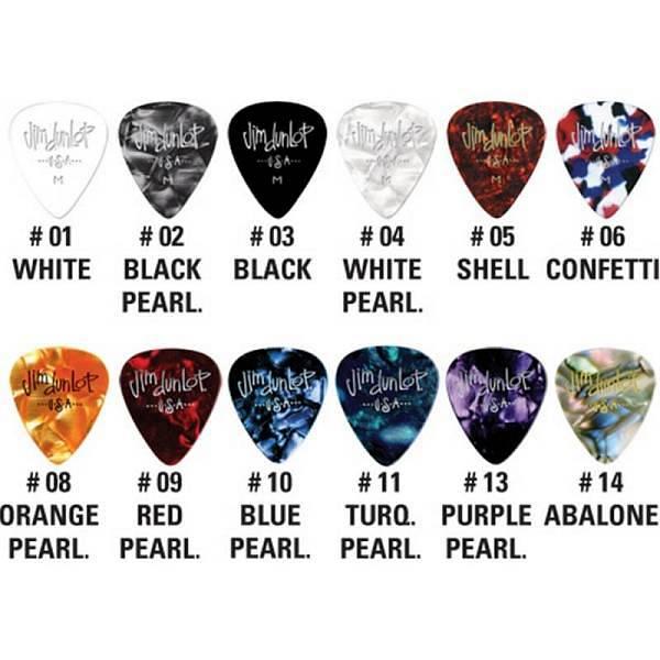 Dunlop 483R#02 Black Perloid - Heavy