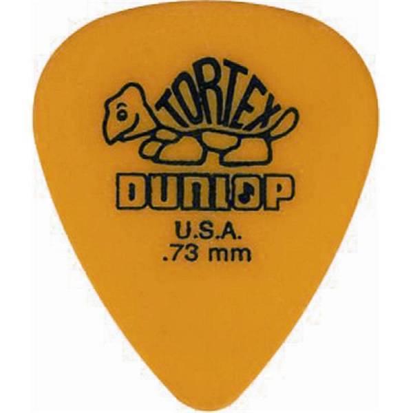 Dunlop 418P Tortex Standard Yellow .73 confezione 12 plettri