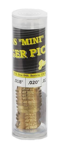 Dunlop 371R BRASS MINI FINGER .015 - TUBO 20 PLETTRI