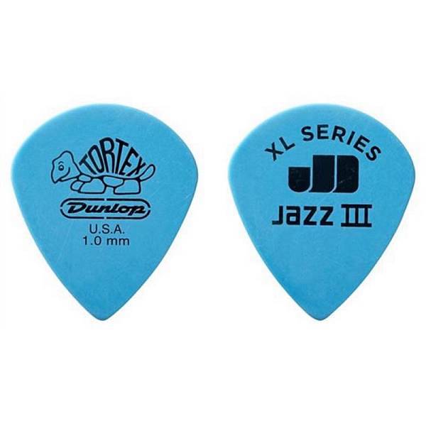 Dunlop 498P1.00 TORTEX JAZZ III XL, 1.0MM