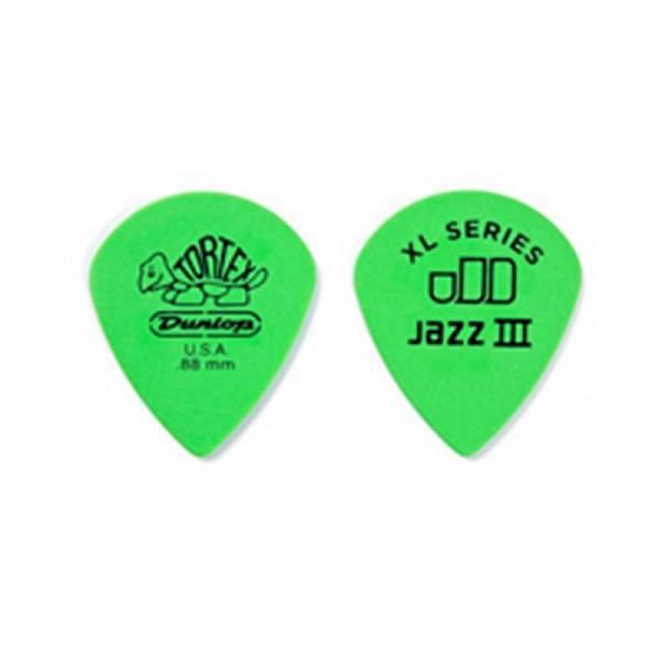 Dunlop 498R.88 TORTEX JAZZ III XL, .88MM