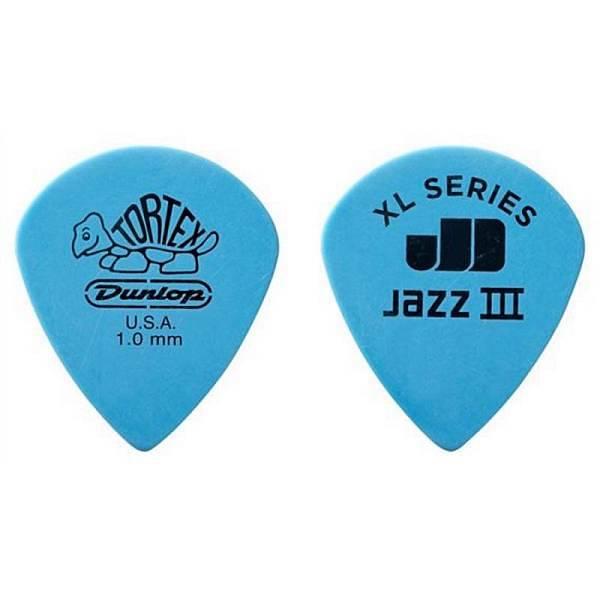 Dunlop 498R1.00 TORTEX JAZZ III XL, 1.0MM