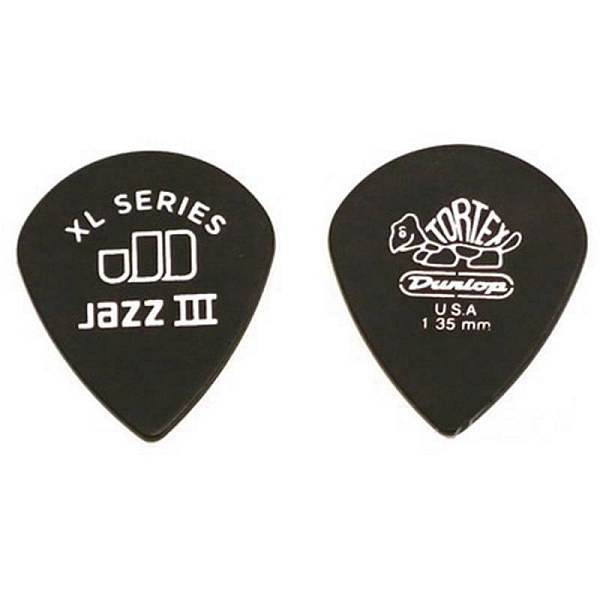 Dunlop 498R1.35 TORTEX JAZZ III XL, 1.35MM
