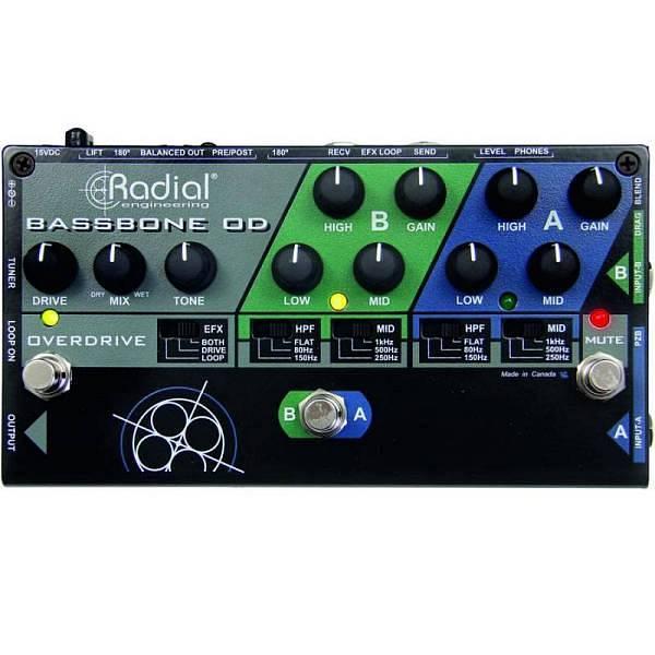 Radial Bassbone OD - preamplificatore DI e overdrive per basso