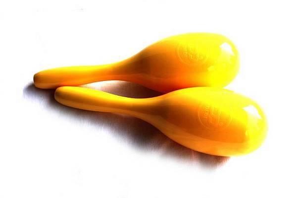 Extreme MA-1 coppia maracas in plastica - colore giallo