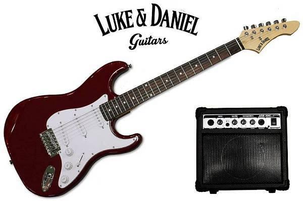 Luke & Daniel EG110kitRD - Kit chitarra elettrica con amplificatore 10w custodia tracolla e plettri