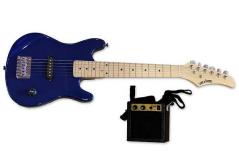 Luke & Daniel EG80kitBL - kit chitarra elettrica per bambino con amplificatore