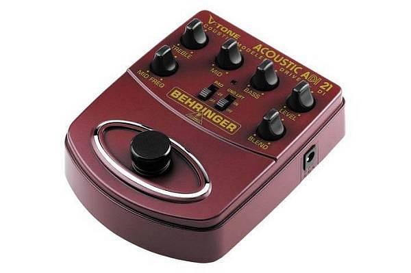 Behringer V-Tone Acoustic ADI21 - Direct box per chitarra acustica con effetti