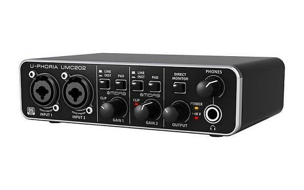 Behringer UMC202HD - scheda audio USB con preamp MIDAS