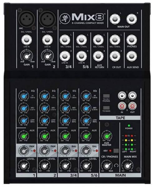 Mackie MIX 8 - il nuovo mixer compatto