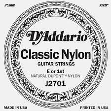 D'Addario J2701 - mi cantino per chitarra classica