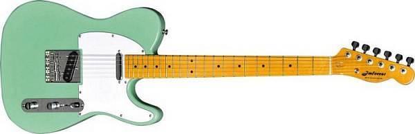 Jm Forest TC70M surf green - chitarra elettrica stile telecaster