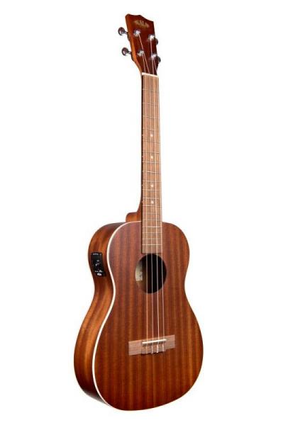 Kala KA-BE UKULELE BARITONO SATIN MAHOGANY ELETTRIFICATO con BORSA