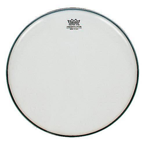 Remo Weatherking Ambassador White 14" bianche lisce - pelle per tom