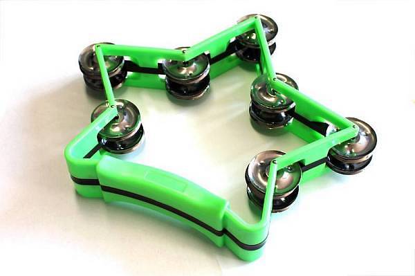 Extreme MT3 - Tamburello in plastica a forma di stella - VERDE