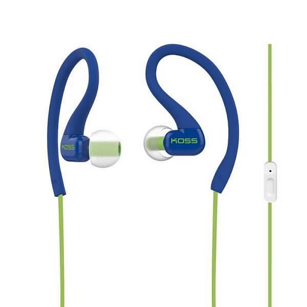 Koss KSC32i B FitClips - colore blu - auricolare clip - musica e cellulare