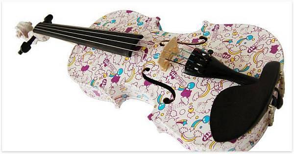 Recording King Violino 3/4 per principianti decorazione Hello Kitty