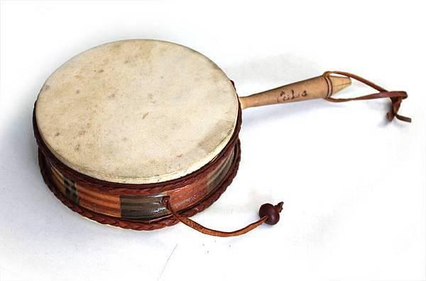Muses Ape drum cubano in legno e pelle naturale